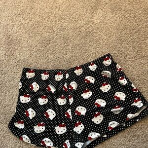 Hello Kitty Black and White Women’s PJ Shorts.   Size XL